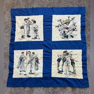 Norman Rockwell Tapestry blanket